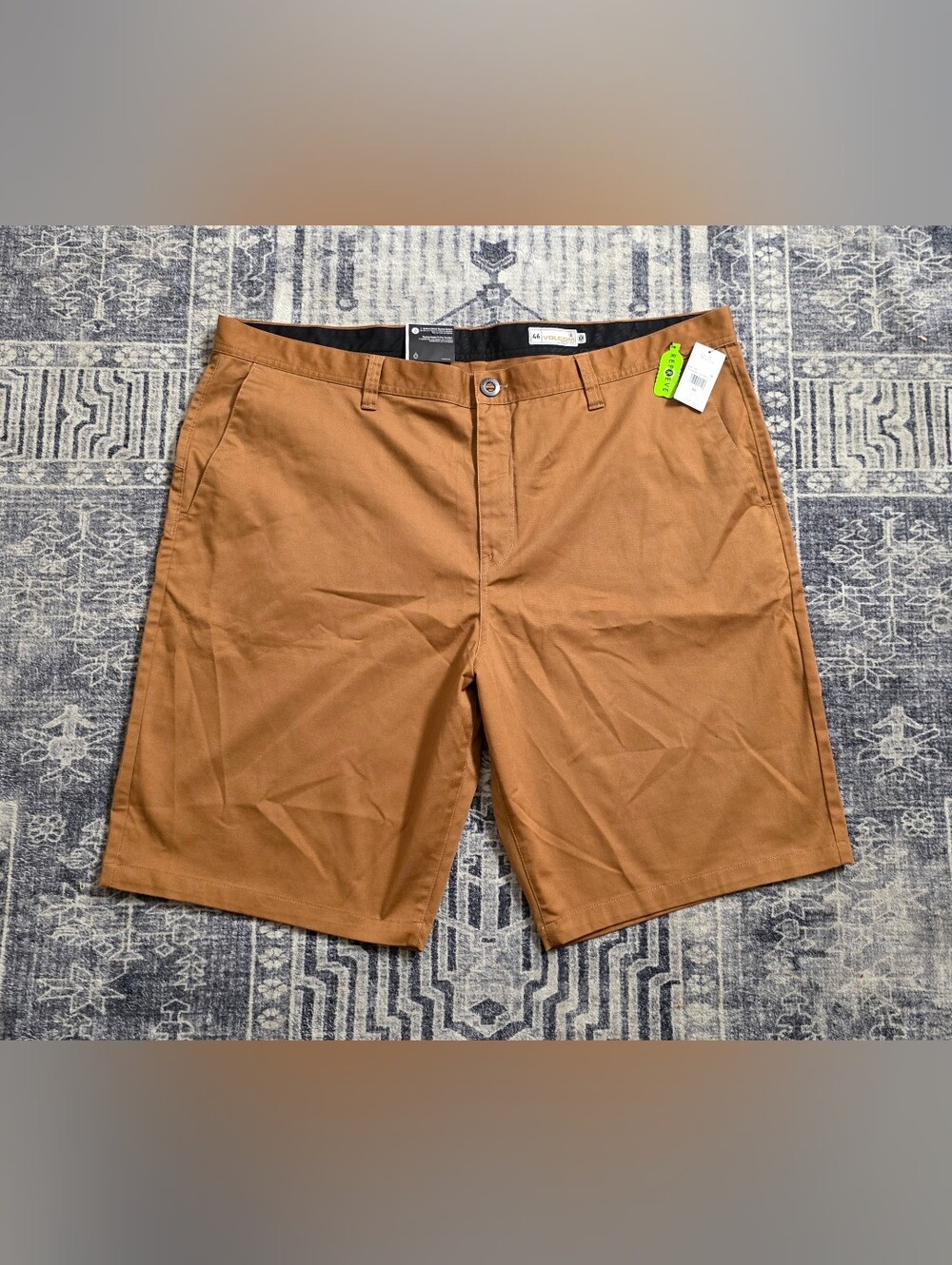 Volcom Frckn Mdn Strch Sht 21 Shorts brown Men's Size 46 New with Tags